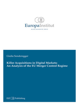 cover image of Killer Acquisitions in Digital Markets